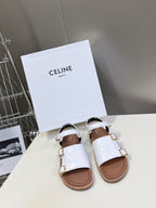 MINO SANDAL IN WHITE CALFSKIN