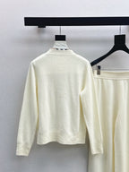 BURBERRY 25S CARDIGAN AND STRAIGHT-LEG PANTS SET 096