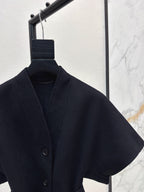 DIOR 25S SHORT DOUBLE-FACED KNIT COAT 586