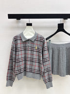 BURBERRY 25S POLO SHIRT AND SKIRT SET 0048
