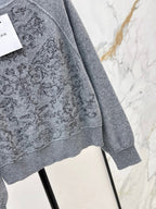 DIOR 25S FLORAL EMBROIDERED CASHMERE SWEATER 593