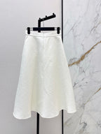 DIOR 25S WHITE FLARED SKIRT 514