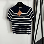 MIUMIU SHORT-SLEEVE KNIT TOP STYLE 359