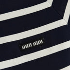 MIUMIU SHORT-SLEEVE KNIT TOP STYLE 359