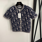 DIOR 25S SHORT-SLEEVE KNITTED CARDIGAN STYLE 331