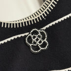 CHANEL 25S STRIPED KNIT SWEATER DRESS 335
