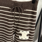 CELINE 25S SWEATER AND WIDE-LEG PANTS SET 0111