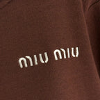 MIUMIU KNIT TOP AND STRAIGHT-LEG PANTS SET STYLE 857