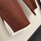 MIUMIU KNIT TOP AND STRAIGHT-LEG PANTS SET STYLE 857