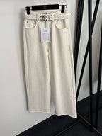 CHANEL 25S HIGH-WAISTED FLEECE-LINED JEANS 564