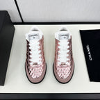 SPORTS SHOES IN GLOSSY COPPER CALFSKIN