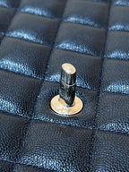 25S CHANEL CLASSIC JUMBO BAG 38 IN BLACK LAMBSKIN