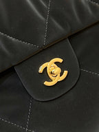 Chanel 24N Coco Neige Handbags Black Velvet 256069