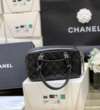 CC Cambon Mini 21cm Black Lamskin