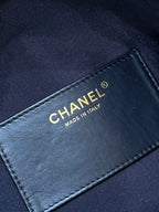 CC 25 HANDBAG 40 IN BLACK SUEDE GOLD HARDWARE