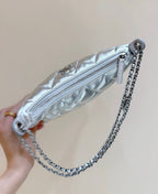 Chanel 2025 Hobo Dumpling Bag 26cm Genuine Calfskin Leather 339343