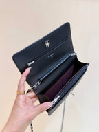 CHANEL 25S MINI FLAP BAG 19 IN BLACK CALFSKIN GOLD HARDWARE