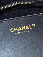 Chanel 2025 Bow Bag 38cm Black Velvet 346058