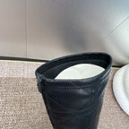 DIOR 25S D-SHADOW COUTURE SERIES BOOTS 90MM IN BLACK CALFSKIN