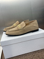 DIOR 25S LOAFER IN LIGHT BROWN SUEDE