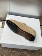 DIOR 25S LOAFER IN LIGHT BROWN SUEDE