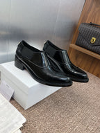 DIOR 25S DANDY DERBY SHOE 35MM IN BLACK BRUSHED CALFSKIN