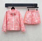 DIOR JACKET WITH TURN-DOWN COLLAR IN PINK