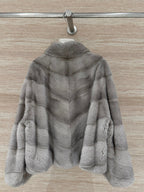 DIOR 25S STAND-COLLAR MINK FUR JACKET 777