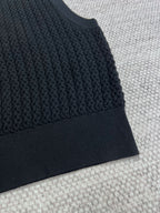 CC Vest Black Wool
