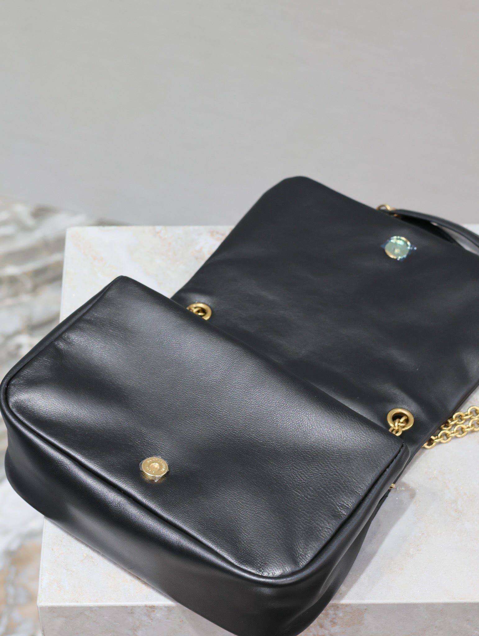 JAMIE 4.3 MINI BAG 20 IN BLACK LAMBSKIN GOLD HARDWARE