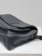 NIKI LARGE 32 IN BLACK ELEPHANT PATTERN LAMBSKIN