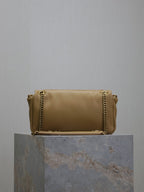 YSL 25S CALYPSO HANDBAG 26 IN LIGHT BROWN LAMBSKIN GOLD HARDWRE