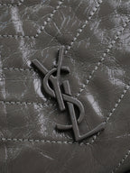 NIKI SHOPPING BAG 33 IN GRAY CRUMPLED CALFSKIN