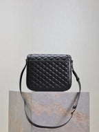 YSL Solferino Shoulder Bag Black Quited Lambskin