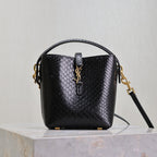 LE 37 MINI BAG 15 IN BLACK SNAKE PATTERN CALFSKIN