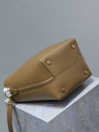 YSL 25S LE 5 À 7 BAG 26 IN BROWN CALFSKIN GOLD HARDWRE