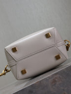 YSL 25S LE 37 MINI 15 IN DUSTY GRAY CALFSKIN GOLD HARDWRE