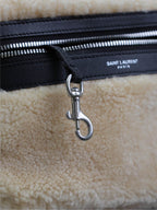 CITY BACKPACK 35 IN BEIGE SHEARLING