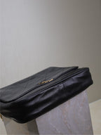 JAMIE 4.3 LARGE BAG 43 IN BLACK LAMBSKIN GOLD HARDWARE