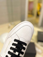 SL SL/61 SNEAKERS WHITE-BLACK LACES CALFSKIN