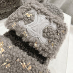 DAD SANDALS FOSSIL GRAY PURE SHEEP WOOL