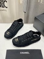 CC SNEAKER BLACK DENIM FABRIC