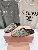 KNITTED MULES IN MULTICOLOR WOOL