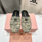 KNITTED MULES IN MULTICOLOR WOOL