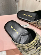 KNITTED MULES IN MULTICOLOR WOOL