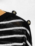 DIOR 25S OFF-SHOULDER STRIPED TOP 550
