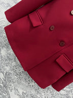 Gucci Suit Jacket Red Wool