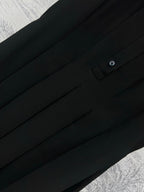 Loewe 25 Sleeveless Pleated Shirt Black Polyester Fiber