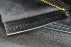 BAGUETTE 27 IN BLACK SMOOTH CALFSKIN GOLD HARDWARE
