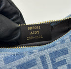 FENDIGRAPHY MINI 20 BAG IN AEGEAN BLUE DENIM FABRIC WITH GOLD HARDWARE